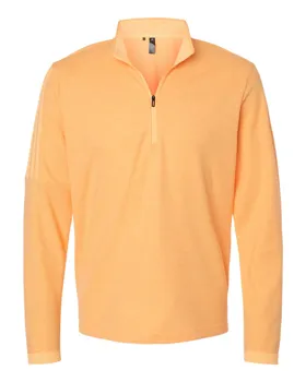 A554 adidas Golf 3-Stripes Quarter-Zip Sweater