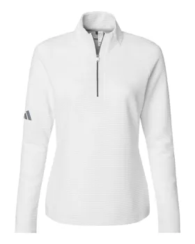 A589 adidas Golf Womens Spacer Quarter-Zip Pullover