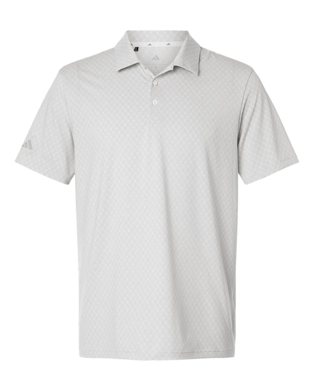 A716 Adidas Golf Mens 4-Way Stretch Printed Polo