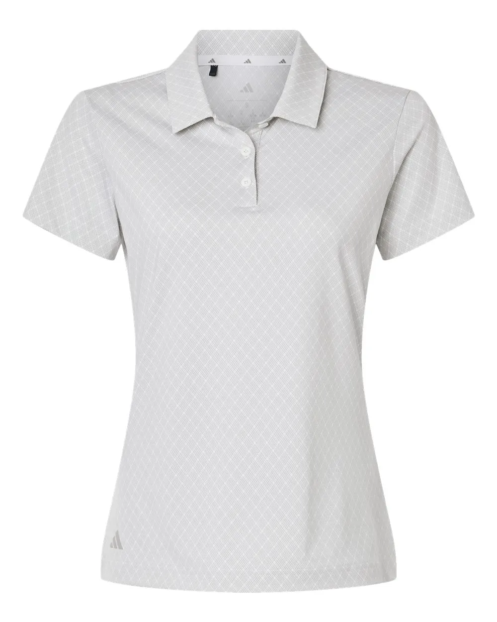 A717 Adidas Golf Womens 4-Way Stretch Printed Polo