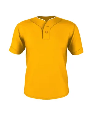 52MTHJ Alleson Athletic Two Button Mesh Baseball Jersey With Piping