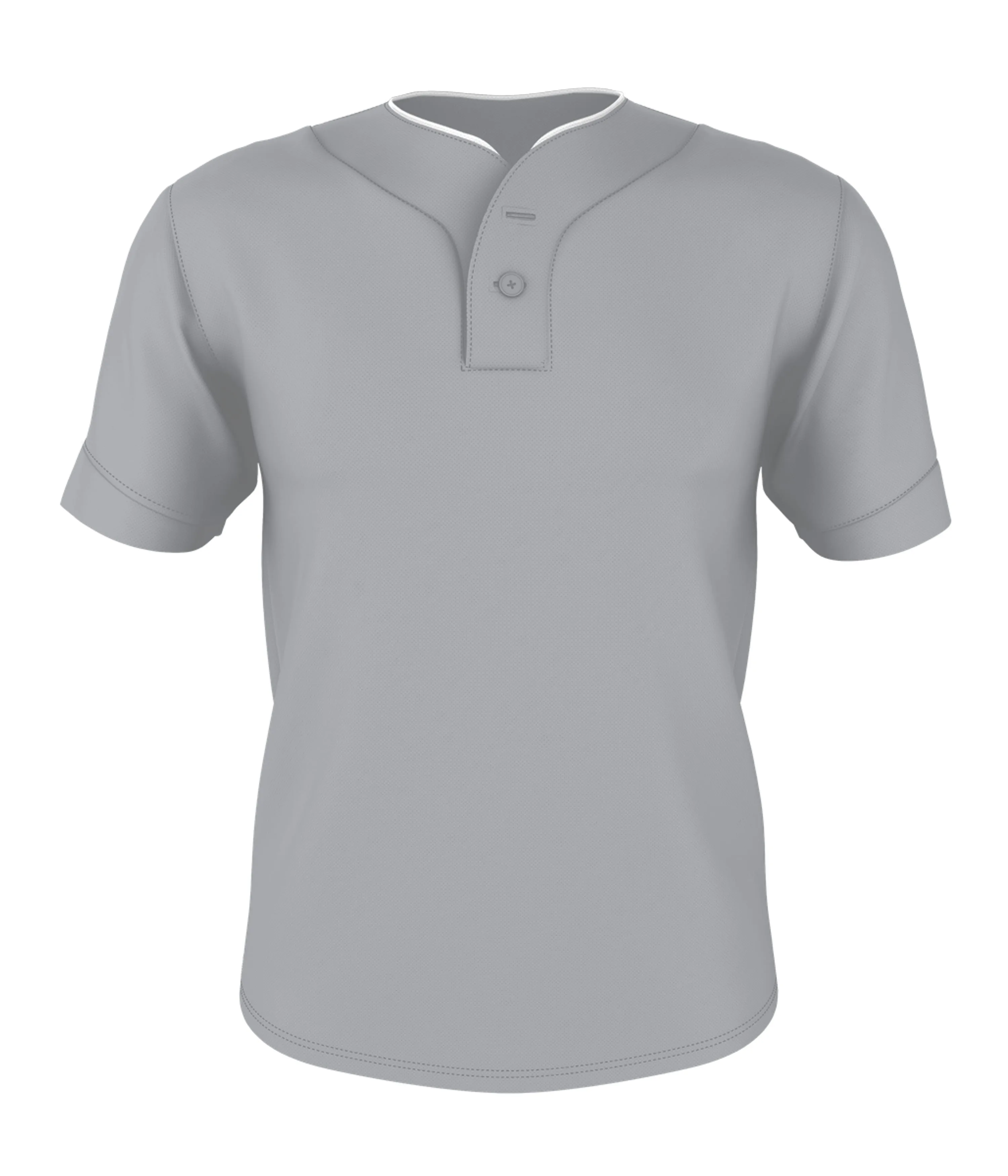 52MTHJ Alleson Athletic Two Button Mesh Baseball Jersey With Piping