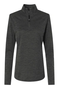 4HM70L AllPro Womens Pro-Lock Performance Mélange Quarter-Zip Pullover