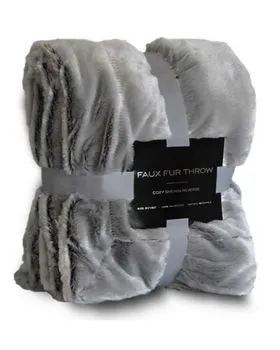 8730 Alpine Fleece Faux Fur Throw