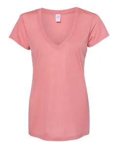 2894 Alternative Womens Slinky Jersey V-Neck Tee