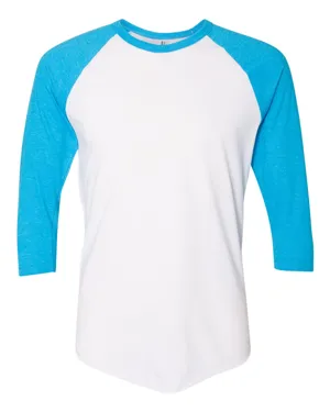 BB453W American Apparel Unisex Poly-Cotton 3/4-Sleeve Raglan T-Shirt
