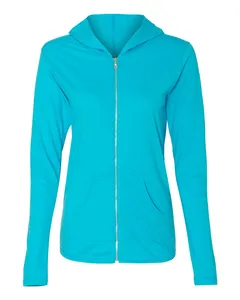 6759L Anvil Womens Triblend Full-Zip Hooded Long Sleeve T-Shirt