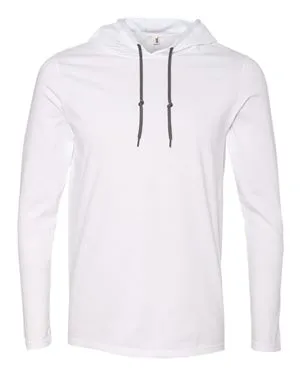 987 Anvil Lightweight Hooded Long Sleeve T-Shirt