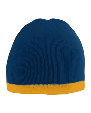 6820 Augusta Drop Ship Two-Tone Knit Beanie