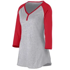 1263 Augusta Sportswear LADIES RAVE HENLEY