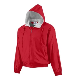 3280 Augusta Sportswear HOODED TAFFETA JACKET/FLEECE LINED