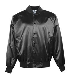3600 Augusta Sportswear SATIN BASEBALL JACKET/SOLID TRIM
