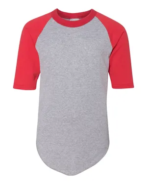 4421 Augusta Sportswear Youth Three-Quarter Sleeve Baseball Jersey 4421 Augusta Sportswear Youth Three-Quarter Sleeve Baseball Jersey