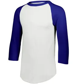 4421 Augusta Sportswear Youth Three-Quarter Sleeve Baseball Jersey
