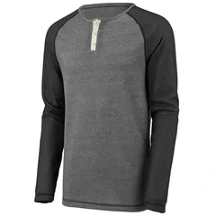 2150 Augusta Sportswear LINEAR FUSION LONG SLEEVE HENLEY