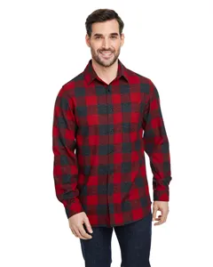 B8212 Burnside Woven Plaid Flannel With Biased Pocket