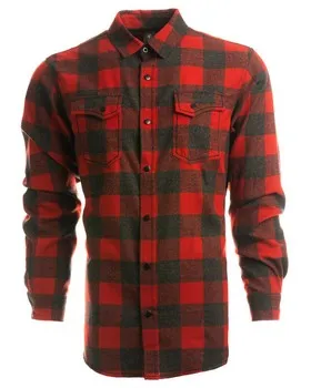 B8219 Burnside Mens Snap-Front Flannel Shirt