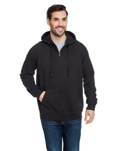 B8615 Burnside Mens French Terry Full-Zip Hooded Sweatshirt