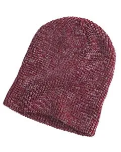 BA524 Big Accessories Ribbed Marled Beanie