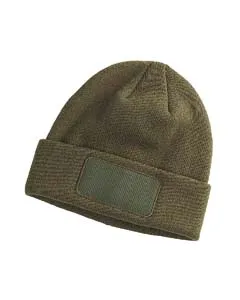 BA527 Big Accessories Patch Beanie BA527 Big Accessories Patch Beanie