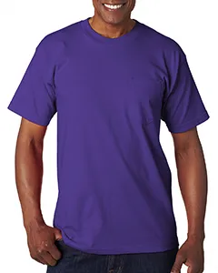 BA7100 Bayside Adult 6.1 oz., 100% Cotton Pocket T-Shirt BA7100 Bayside Adult 6.1 oz., 100% Cotton Pocket T-Shirt