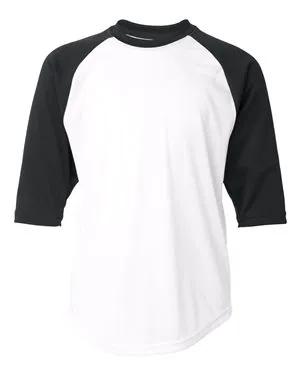 2133 Badger Youth B-Core 3/4 Sleeve Baseball T-Shirt