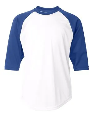 2133 Badger Youth B-Core 3/4 Sleeve Baseball T-Shirt