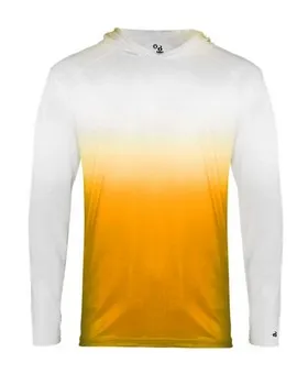 2205 Badger Youth Ombre Long Sleeve Hooded T-Shirt