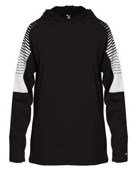 2211 Badger Youth Lineup Hooded Long Sleeve T-Shirt