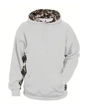 2464 Badger Youth Digital Camo Colorblock Performance Fleece Hooded Sweatshirt