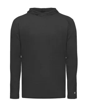 2905 Badger Youth Tri-Blend Surplice Hooded Long Sleeve T-Shirt