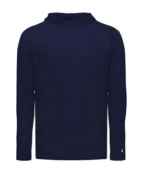 2905 Badger Youth Tri-Blend Surplice Hooded Long Sleeve T-Shirt