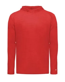 2905 Badger Youth Tri-Blend Surplice Hooded Long Sleeve T-Shirt