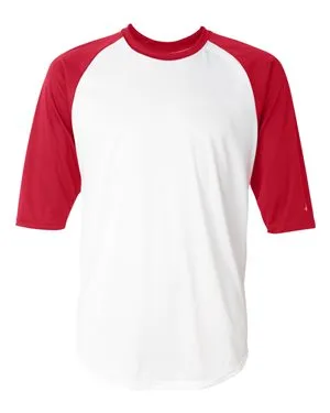 4133 Badger B-Core Three-Quarter Sleeve Baseball T-Shirt