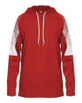 4211 Badger Lineup Hooded Long Sleeve T-Shirt