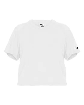 4963 Badger Womens Tri-Blend Crop T-Shirt