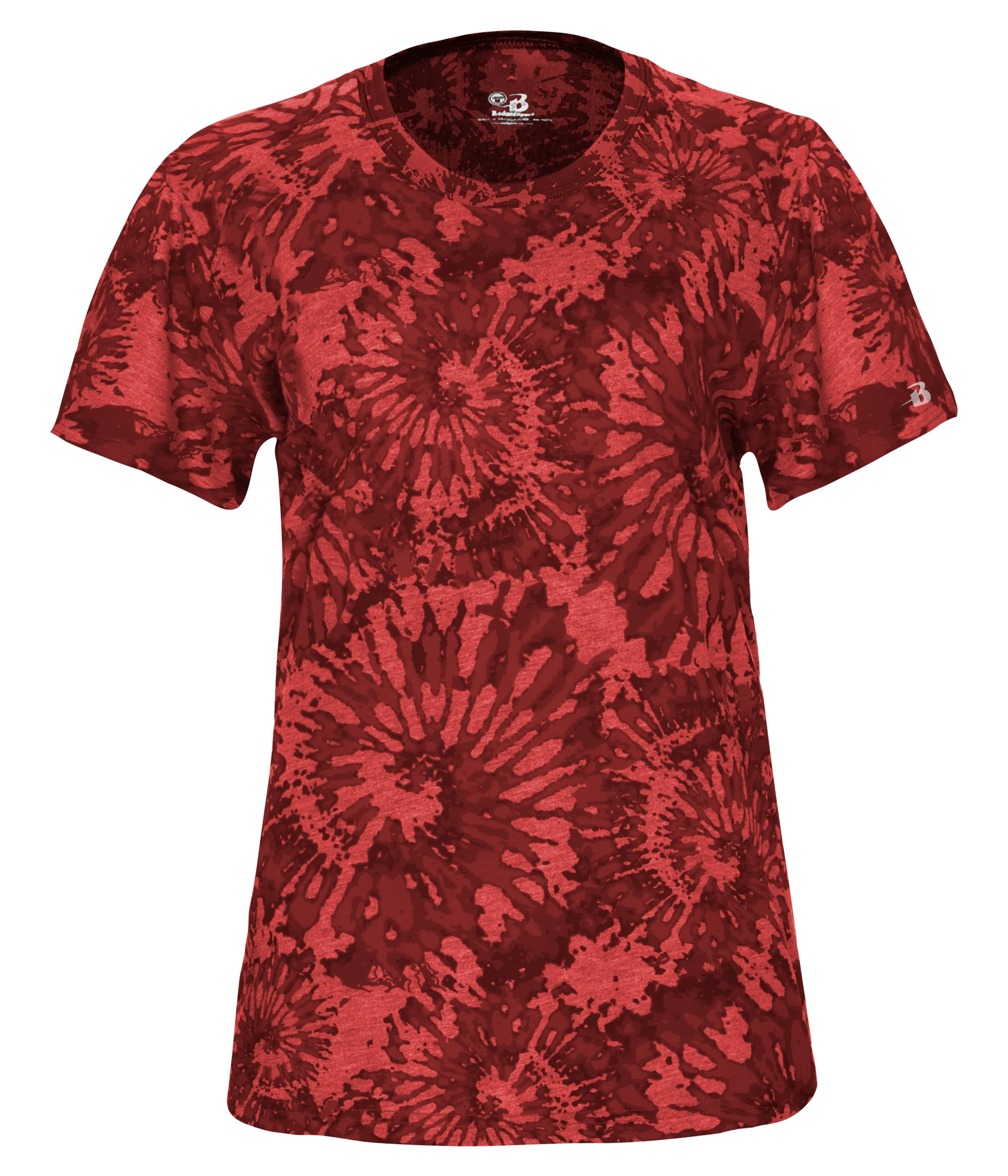 497400 Badger Sport Tie-dye Tri-blend Womens Tee