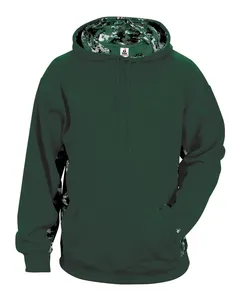 1464 Badger Digital Camo Colorblock Performance Fleece Hooded Sweatshirt