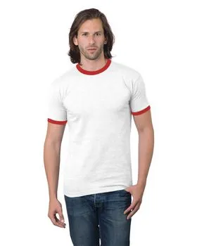 1800 Bayside USA-Made Ringer Tee