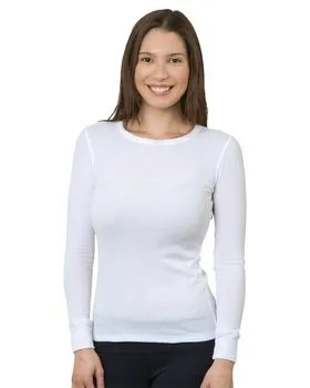 3420 Bayside Womens USA-Made Long Sleeve Thermal