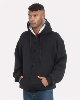 940 Bayside USA-Made Super Heavy Thermal Lined Full-Zip Hooded Sweatshirt