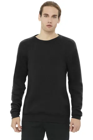 BC3901 Bella + Canvas BELLA+CANVAS Unisex Sponge Fleece Raglan Sweatshirt.