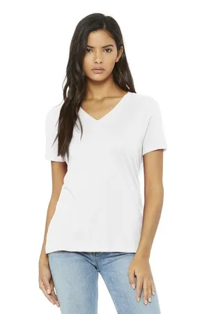 BC6405 Bella + Canvas BELLA+CANVAS Womens Relaxed Jersey Short Sleeve V-Neck Tee.