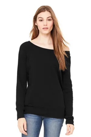 BC7501 Bella + Canvas BELLA+CANVAS Womens Sponge Fleece Wide-Neck Sweatshirt.