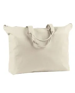 BE009 BAGedge Canvas Zippered Book Tote