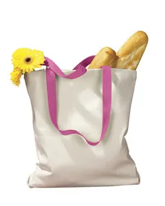 BE010 BAGedge Canvas Tote with Contrasting Handles