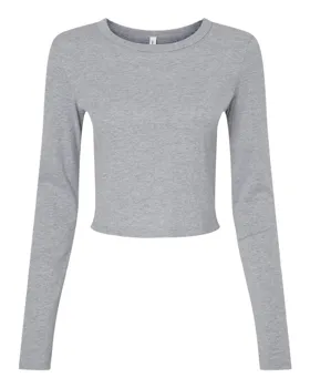 1501 Bella + Canvas Womens Micro Rib Long Sleeve Baby Tee 1501 Bella + Canvas Womens Micro Rib Long Sleeve Baby Tee