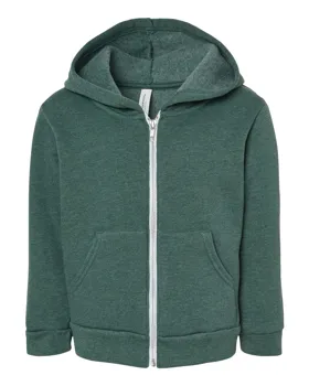 3739T Bella + Canvas Toddler Full-Zip Hoodie