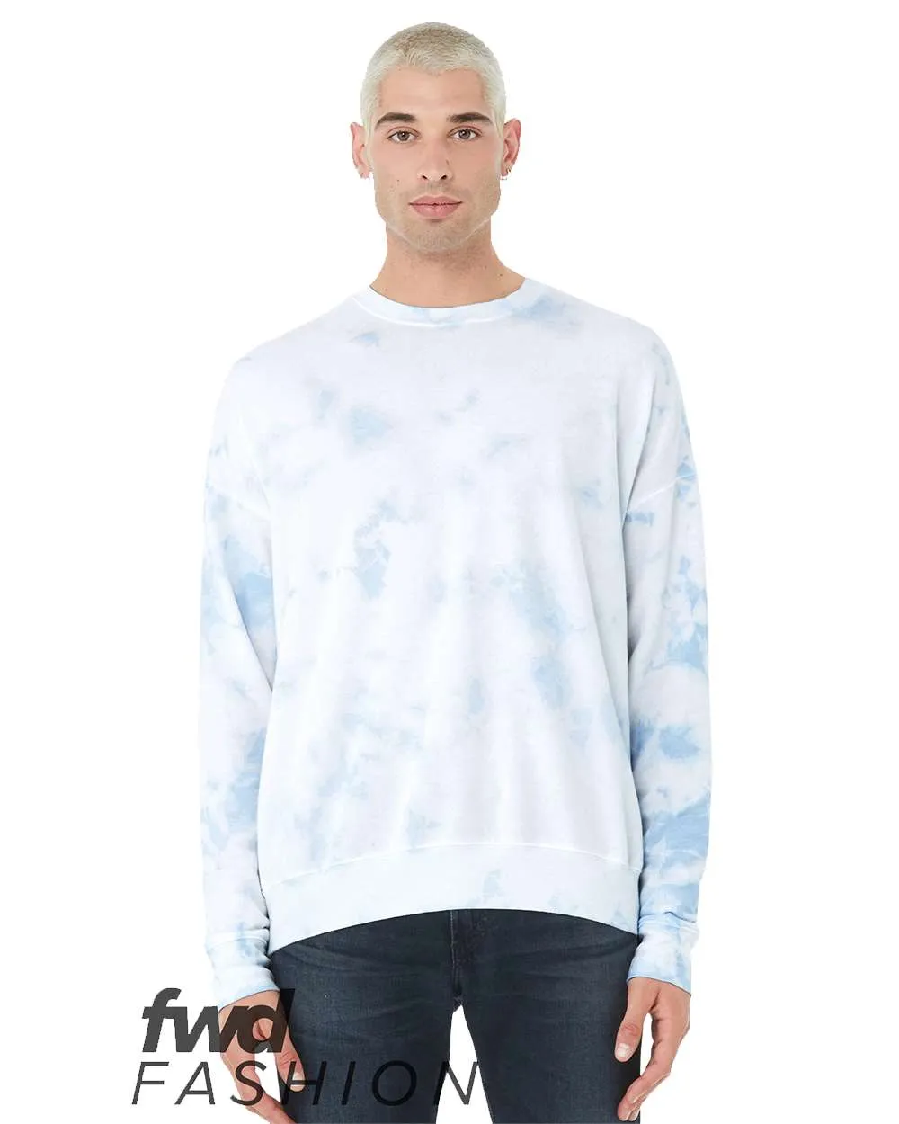 3945RD Bella + Canvas FWD Fashion Unisex Tie-Dye Pullover Sweatshirt