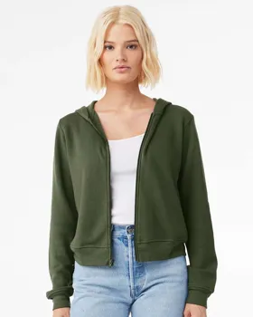 7539 Bella + Canvas Ladies Sponge Fleece Full-Zip Hooded Sweatshirt